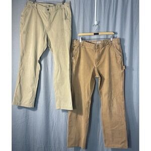 Bundle 2 Carhartt RF Relaxed Work‎ Canvas Cargo Pants Men 40x31 BN2291-M Outdoor